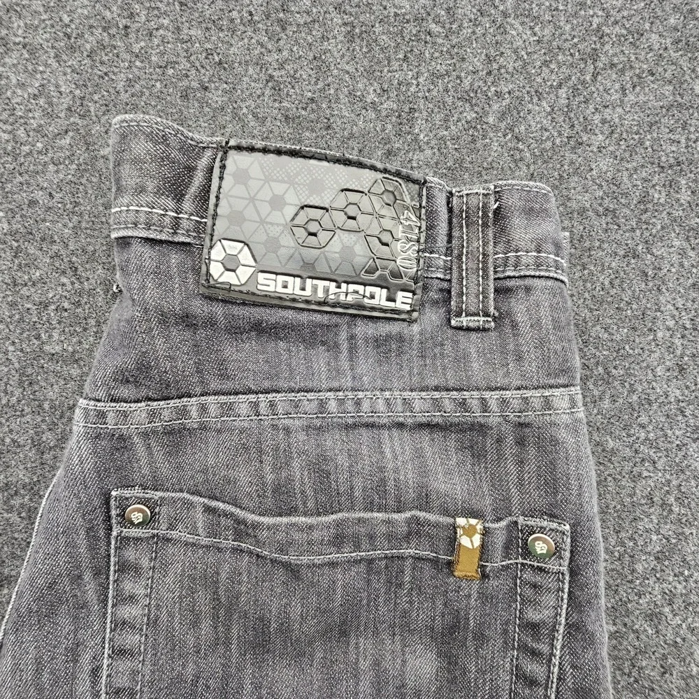 Vintage South Pole Pants Mens 32 Dark Wash Black Grunge Emo Skate Jeans